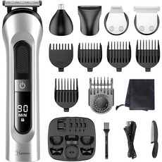 Hatteker 전기 코털 정리기 가정용 깎이 제거기 해터커 수염 트리머 남성용 헤어 정밀 코 USB 충전식 방수 기능 1510690
