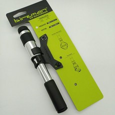 BIRZMAN 公路車打氣筒 台灣精品 輕量化 隨身型 160psi 鋁合金打氣筒, 1個, 銀