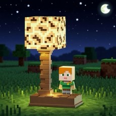 【台灣出貨】我的世界周邊氛圍夜燈 Minecraft 萬聖節禮物 趣味小夜燈, 【螢石小夜燈1盞】送USB充電綫