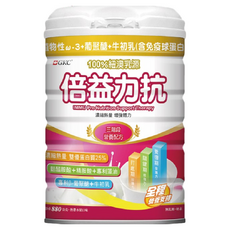 【GKC 倍益力抗】880g 2罐組 含25%蛋白質、專利β-葡聚醣、專利藻油 濃縮熱量 增強體力 全家人的營養支持, 1, 880公克