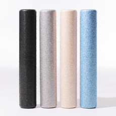 국산 미니 얇은 폼롤러 하드 EPP 45cm 요가 폼롤러 스트레칭 마사지, 1개, 블랙미밴드