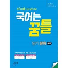 국어는 꿈틀 고등 단기 문학(공통)(2021):문이과 통합 수능 실전 대비, 꿈을담는틀, 국어영역