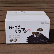 공동구매 버섯 뿌린 김애 문경 유황 백송화 버섯 김 24봉 1박스 선물용, 1세트