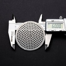 스테인레스 하수구 덮개 사각 거름망 식당 트랩 80mm, 1개, F. 304 원형 6cm