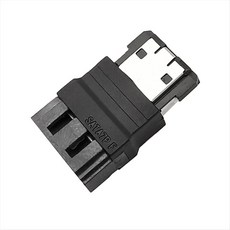SATA to ESATA 어댑터 변환기 남성-여성 플러그 확장 SSD 내장 외부 확장 케이블 7Pin 하드 디스크 어댑터, 검은색, 1MB