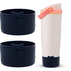 Dreamfocus Owala FreeSip Sway 1.2L40온스 보우 실리콘 부츠 2개 166782, 블랙