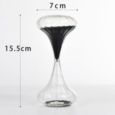 創意啞鈴沙漏計時器個性傢居桌麵擺件畢業季情人節禮物, 黑沙