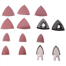 54Pcs 진동 도구 세부 사항 샌딩 패드 키트 샌딩 패드 사포 목재/석고와 호환용 기타 폴란드어 샌딩, 1