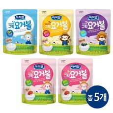 일동후디스 아이얌 그릭요거볼 5개 혼합, 1세트, 20g, 플레인1 + 딸기2 + 바나나1 + 블루베리1