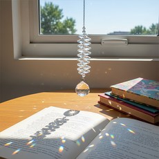 인테리어 창문 행잉 장식 물방울 보석 팬던드 포인트 썬캐쳐 P161, 단일컬러