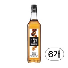 1883메종루틴 로스티드 헤이즐럿시럽, 1L, 6개