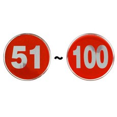 숫자라벨스티커 51~100 레드 1개 원형에폭시 62mm, <선택옵션__92_>