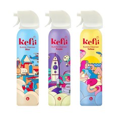 케피 유아 버블클렌저 블루+퍼플+옐로우, 3개, 200ml