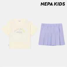 네파키즈 (키즈)여아 글리터 반팔세트_KK45955_N01