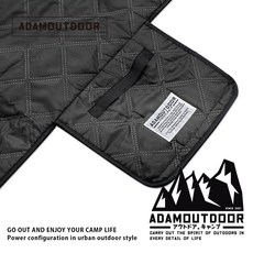 ADAMOUTDOOR 露營野餐墊, 黑色