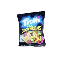 트롤리 사우어 글로우 웜즈 젤리, 100g, 18개