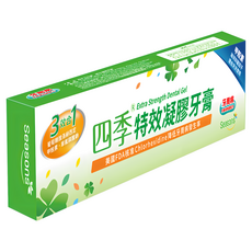 四季 三效合一特效凝膠牙膏 150公克 - 降低牙周病發生率，清新口氣, 1個