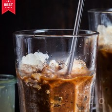 스테인리스 커브 빨대 10p 음료 재사용 곡선 금속 스텐