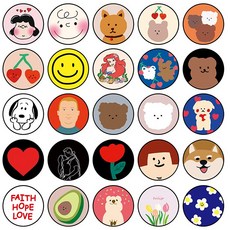 다비체 다양한 디자인 스마트톡 그립 휴대폰 거치대, 1개, 8.키티