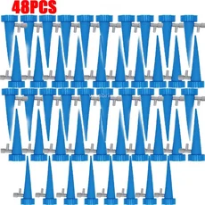 자동급수장치 Automatic Drip Plants Irrigation Garden Watering System Self Kits Insert Devices, 15 48PCS-Blue