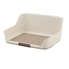 수컷 가림막 마킹방지배변판 오줌실수 강아지패드판, H. 흰색 변기 중간, 1개