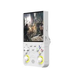 R36S 울트라 레트로 휴대용 게임 콘솔 리눅스 시스템 0인치 IPS 스크린 휴대용 비디오 게임 콘솔 64GB 20000 클래, 64G WHITE