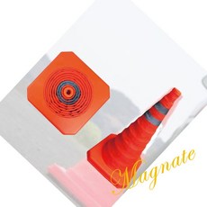 Mt 접이식 칼라콘 구역차단, 전용 LED경광램프, 1개