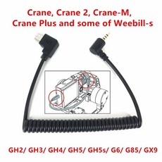 ZHIYUN Crane 2 Plus Weebill-s Panasonic GH3 ZW-CTIA-002 용 2.5mm L1 원격 카메라 제어 케이블에 마이크
