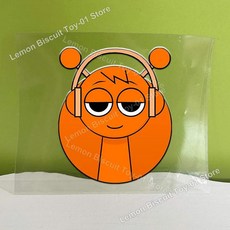 스프렁키스 전사 스티커 만화 비닐 크리스탈 라벨 양각 데칼 자가 접착 방수 컵 병 선물용, 1개, 6. JZHZ21