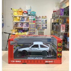 MINI AUTO 頭文字D 迴力合金車模型 1:32, 黑色, 1個