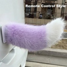 푹신한 리모컨 전동 자전거 꼬리 자동차 움직이는 자가 접착식, 1개, 8. Purple White