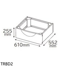 日立 TRBD2 滾筒洗衣機增高底座配件, 1個