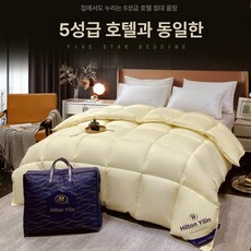 이불 겨울 구스이불 구스다운 구스솜 낮잠 사계절 거위털, 베이지