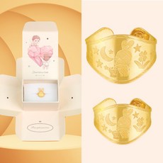 골드베베 순금 24K 달토끼 돌반지[무료패키지] 아기 첫돌 돌잔치 돌선물 0.5g 1g 1.875g 3.75g