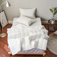 아미띠에 Simple 심플 시원하고 가벼운 스노우리플 시어서커 포근한 예쁜 여름이불 세트 [국내산]