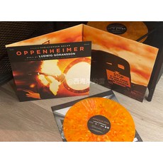 諾蘭 奧本海默原聲 限量橙紅噴濺膠3LP 彩膠黑膠 橙膠 Mondo, 如圖, 詳見包裝