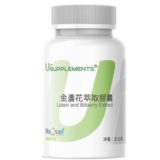 UrSUPPLEMENTS 金盞花萃取葉黃素膠囊, 1個, 60顆