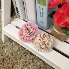 블러썸 헤어링 양말공예 양말인형 diy, 아이보리, 1개