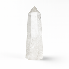 천연 백수정 클리어쿼츠 포인트 명상 천골 차크라