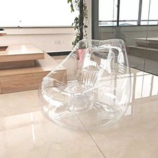 인형보관쇼파 투명 압축 싱글 1인용 장난감 정리 PVC 소파, F. 팽창 가능 설치하지 않음 인형 투명 289 큰 소