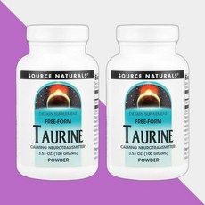 1+1 소스내츄럴스 타우린 675mg 분말 100g 아미노산 비건 글루텐프리, 100g 2병