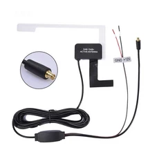 호환 유리 마운트 자동차 DAB 디지털 라디오 패치 공중 안테나 접착제 투명 내장 액세서리 12V, 01 B