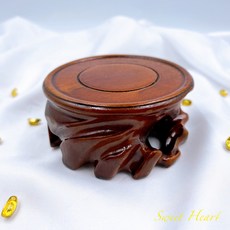 Sweet Heart 實木奇木底座, 大深色加高款 一入