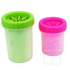 애견 발세척기 세척컵 실리콘발닦기, 소 핑크, 1개