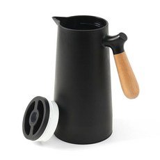 올데이 이중유리 보온주전자 1L 진공 테이블포트 블랙 tab+6308Qf