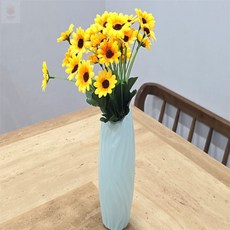 핫프로컬렉션 플라스틱 화병 타원형 예쁜화병인테리어소품, 핑크