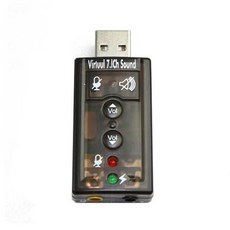 컴스 USB 사운드카드 외장형 사운드카드 가상 7.1채널 입출력 포트 U3627, 본상품, 1개, 상세페이지 참조