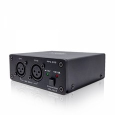 MOS 2채널 팬텀파워 공급기 PPS-202 12V 48V, MOS PPS202