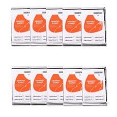 쿠몽 은박담요 비상용 160 X 210 cm, 비상은박담요, 10개