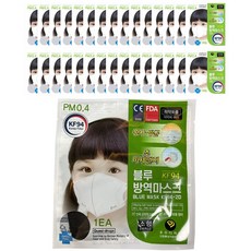블루방역마스크 (KF94)(소형), 1개입, (100매), (흑색)